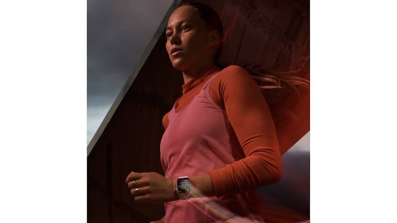 Apple Watch Series 9 - Pink Aluminium Case with Light Pink Sport Band (41mm, GPS, Bluetooth, Medium-Large Band)