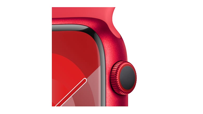 Apple Watch Series 9 - (PRODUCT)RED Aluminium Case with (PRODUCT)RED Sport Band (45mm, GPS, Bluetooth, Small-Medium Band)