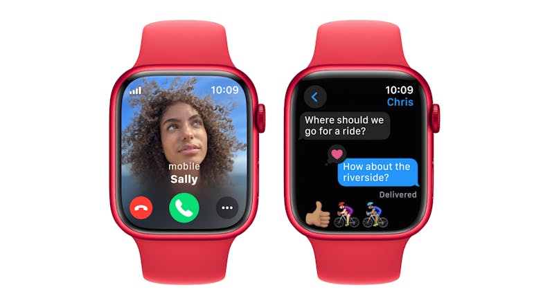 Apple Watch Series 9 - (PRODUCT)RED Aluminium Case with (PRODUCT)RED Sport Band (45mm, GPS, Bluetooth, Small-Medium Band)