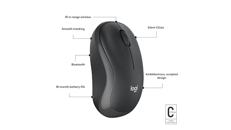 Logitech M240 Silent Wireless Mouse - Graphite