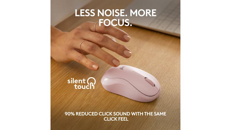 Logitech M240 Silent Wireless Mouse - Rose