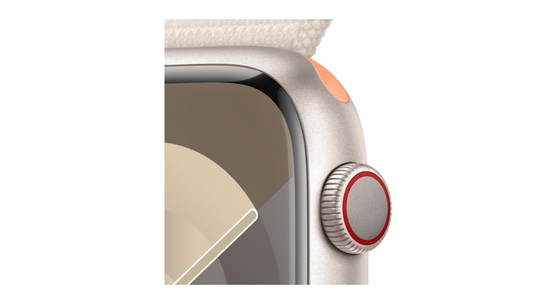 Apple Watch Series 9 - Starlight Aluminium Case with Starlight Sport Loop (45mm, GPS, Bluetooth)