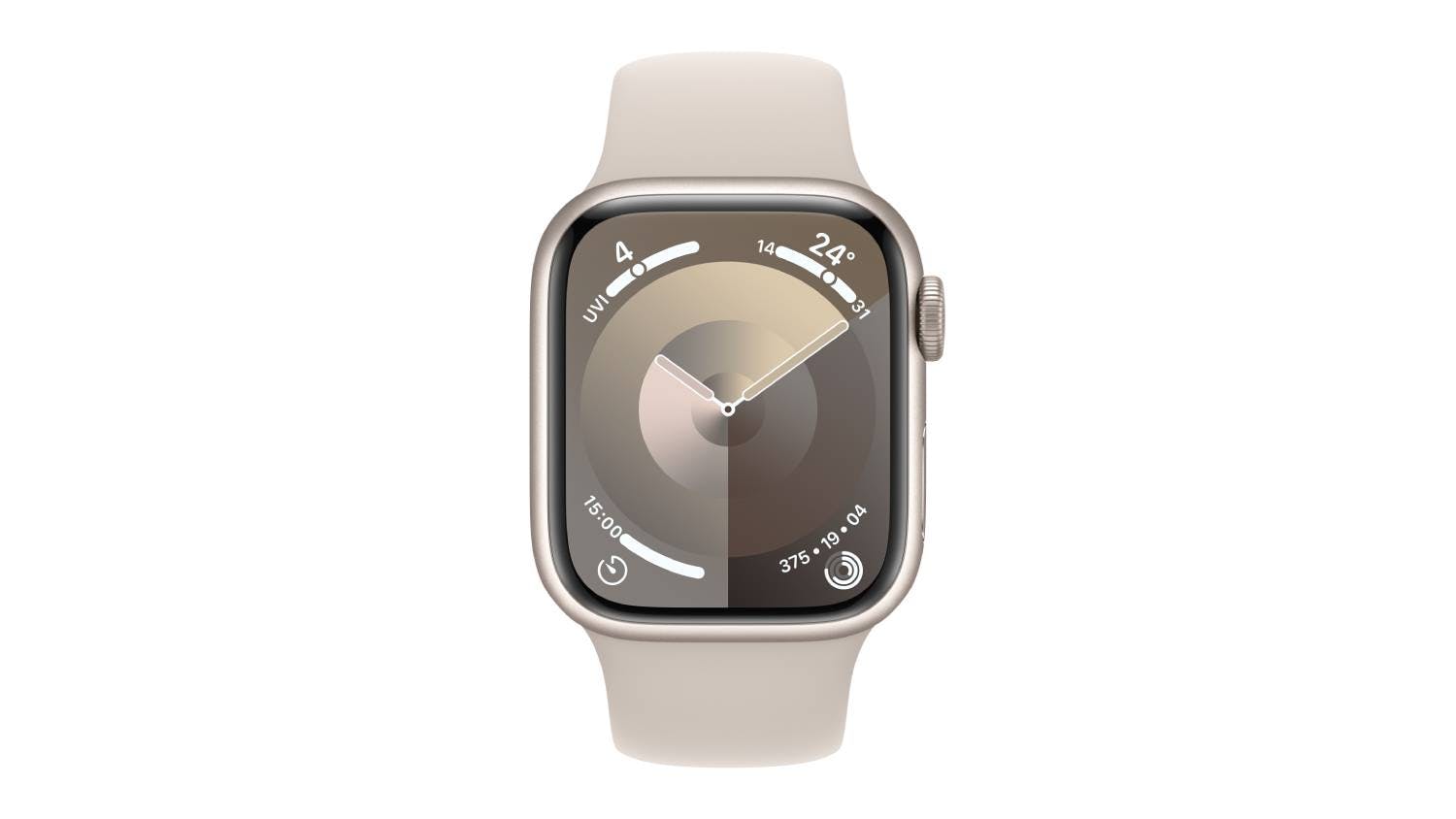 Apple Watch Series 9 - Starlight Aluminium Case with Starlight Sport Band (41mm, Cellular & GPS, Bluetooth, Small-Medium Band)