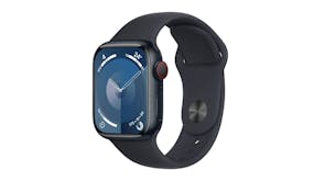 Apple Watch Series 9 - Midnight Aluminium Case with Midnight Sport Band (41mm, Cellular & GPS, Bluetooth, Small-Medium Band)