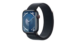 Apple Watch Series 9 - Midnight Aluminium Case with Midnight Sport Loop (45mm, Cellular & GPS, Bluetooth)