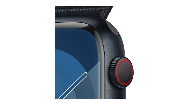 Apple Watch Series 9 - Midnight Aluminium Case with Midnight Sport Loop (45mm, Cellular & GPS, Bluetooth)