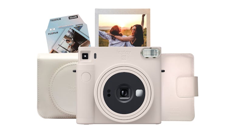 Instax Square SQ1 Instant Film Camera - Chalk White (2023 Limited Edition Gift Pack)