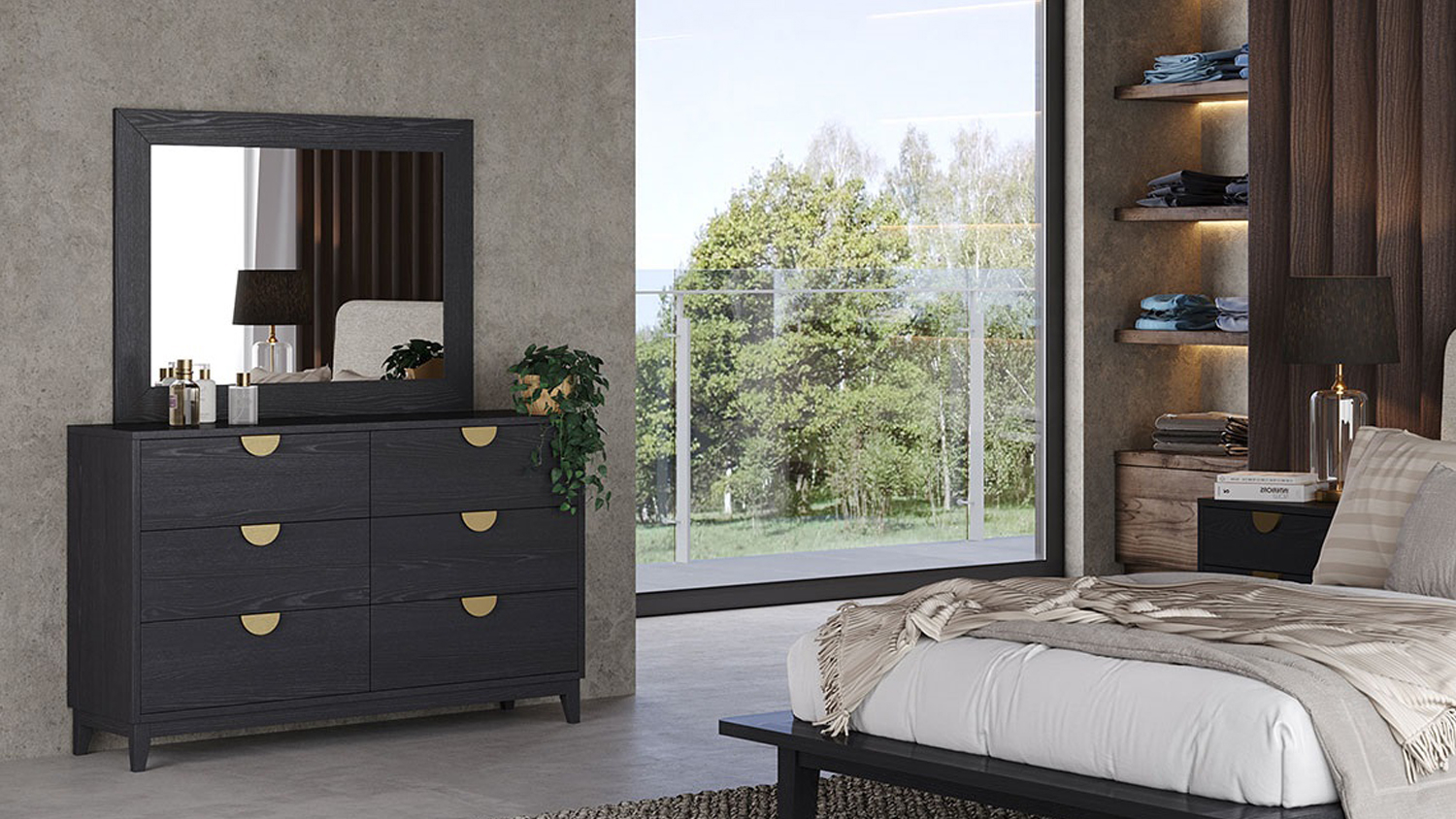 Bronte 6 Drawer Dresser and Mirror Harvey Norman New Zealand