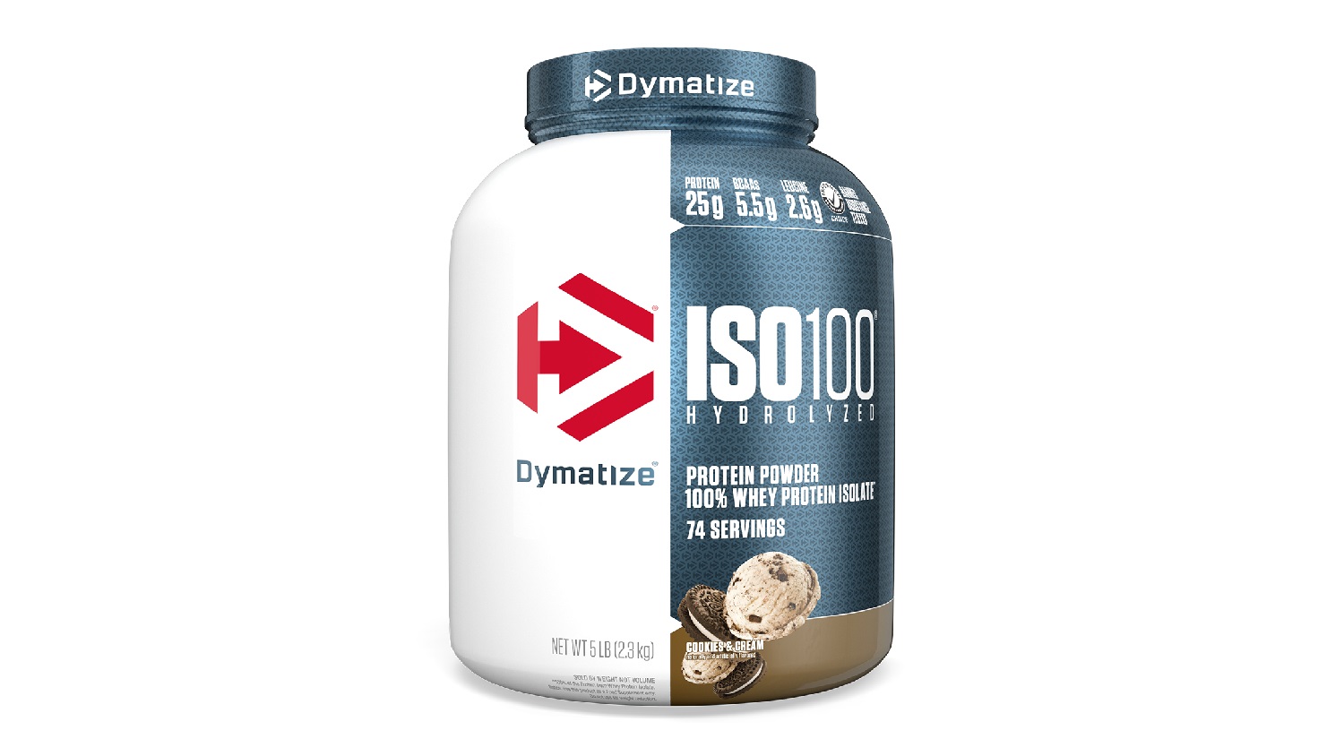 Dymatize ISO-100 Isolate Whey Protein Supplement - Cookies &amp; Cream (70 srv.)