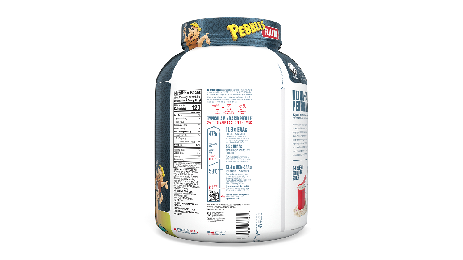 Dymatize ISO100 Isolate Whey Protein Supplement Fruity Pebbles (70