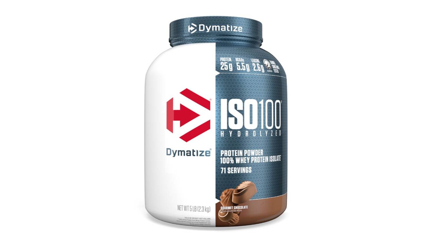 Dymatize ISO-100 Isolate Whey Protein Suppliment - Gourmet Chocolate (70 srv.)