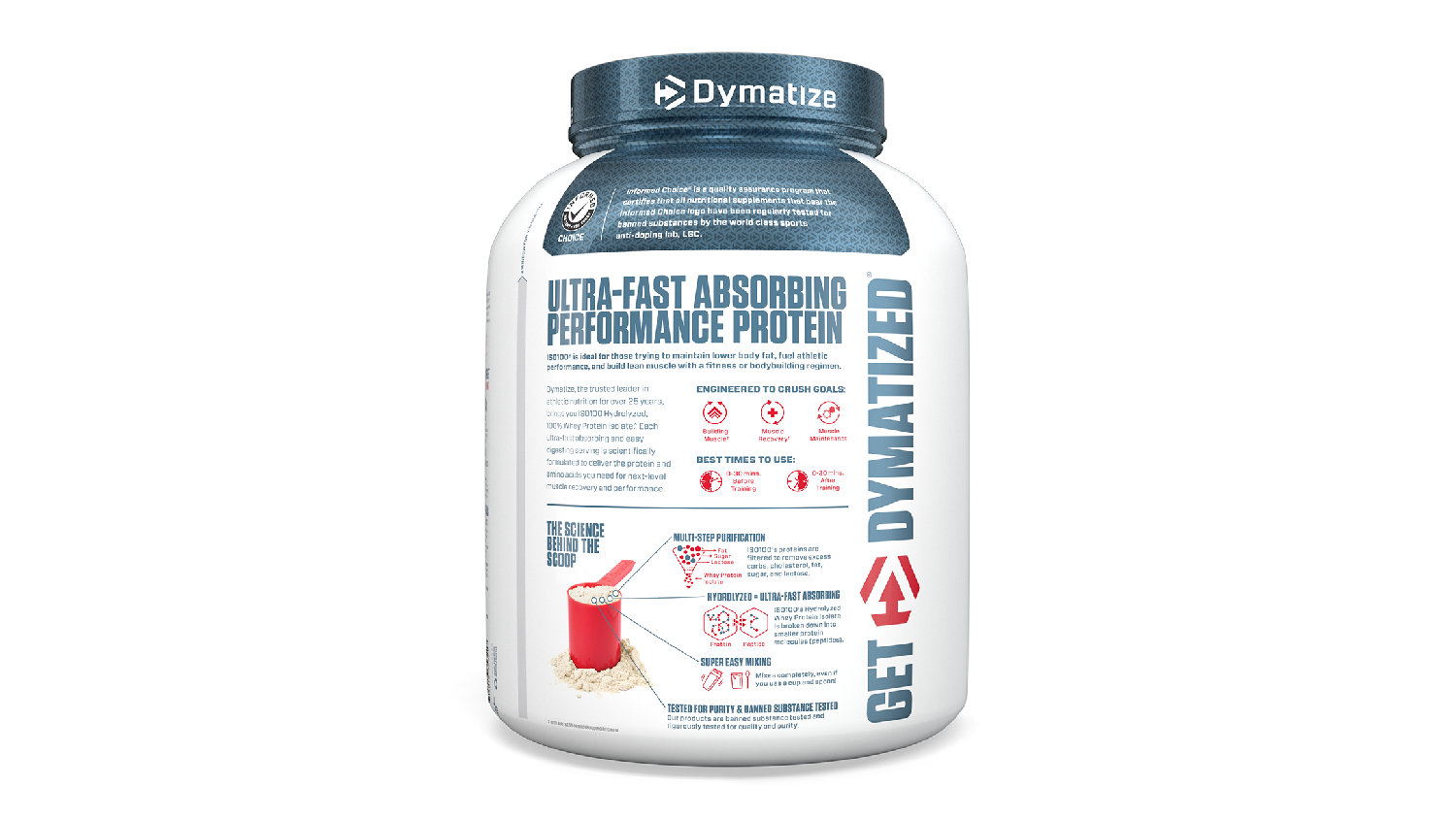 Dymatize ISO-100 Isolate Whey Protein Suppliment - Gourmet Vanilla (70 srv.)