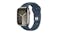 Apple Watch Series 9 - Silver Stainless Steel Case with Storm Blue Sport Band (45mm, Cellular & GPS, Bluetooth, Medium-Large Band)