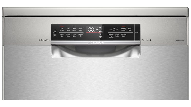 Bosch 15 Place Setting 9 Program Freestanding Dishwasher - Silver (Series 6/SMS6HCI01A)