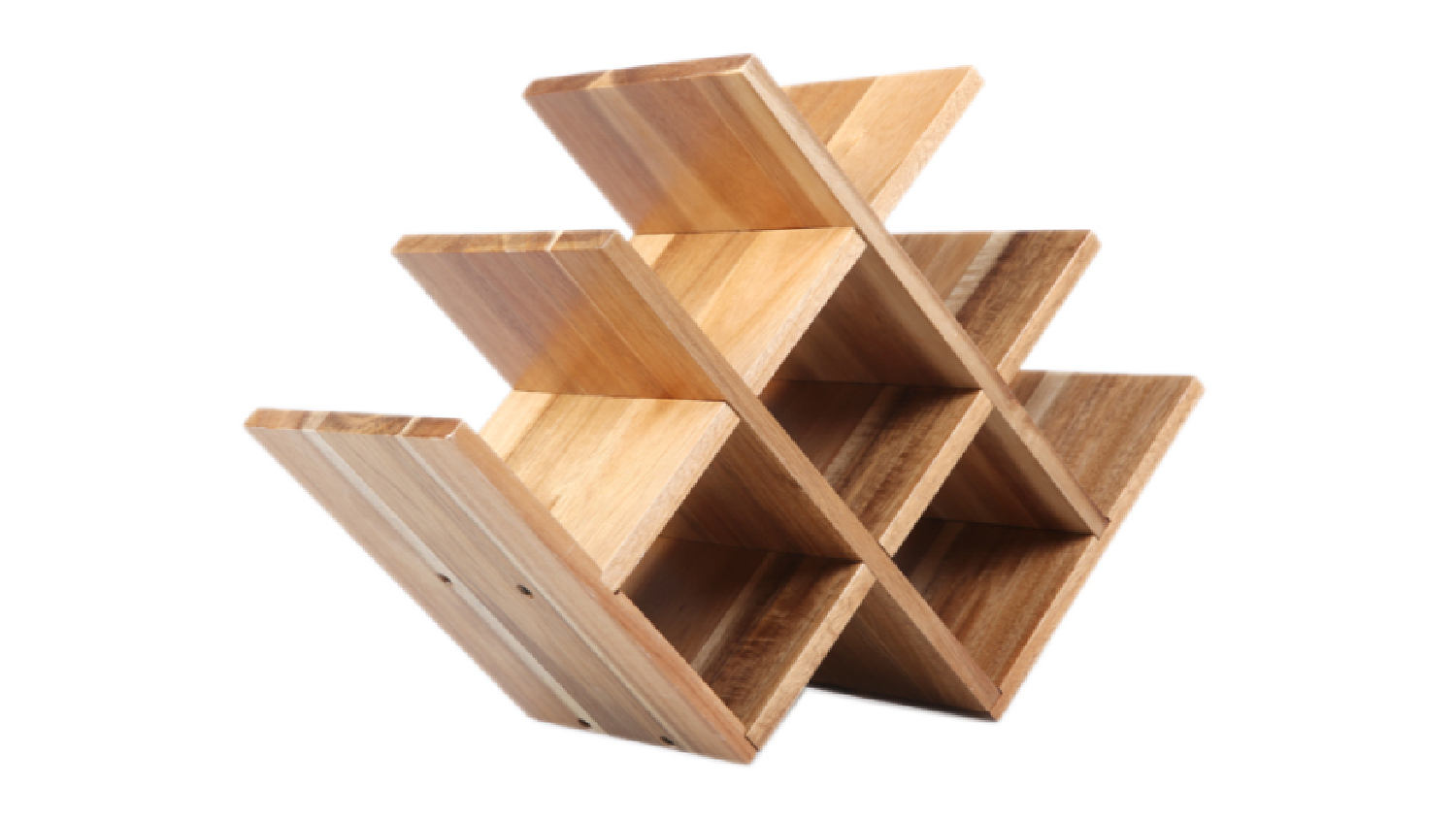 Sherwood Home Acacia 8 Bottle Wine Rack