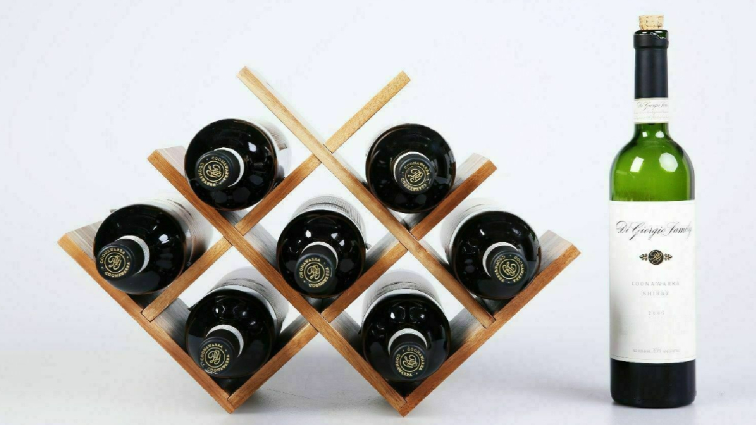 Sherwood Home Acacia 8 Bottle Wine Rack
