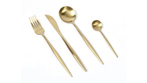 Cadence & Co. Cutlery Set 24pcs. - Matte Gold