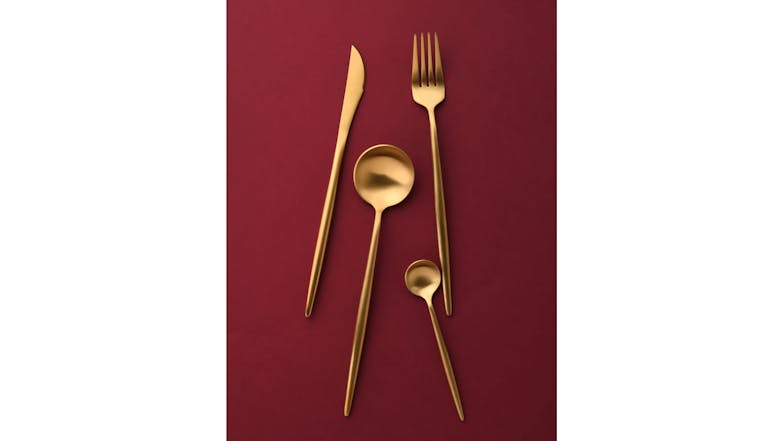 Cadence & Co. Cutlery Set 24pcs. - Matte Gold