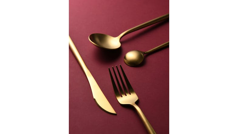 Cadence & Co. Cutlery Set 24pcs. - Matte Gold