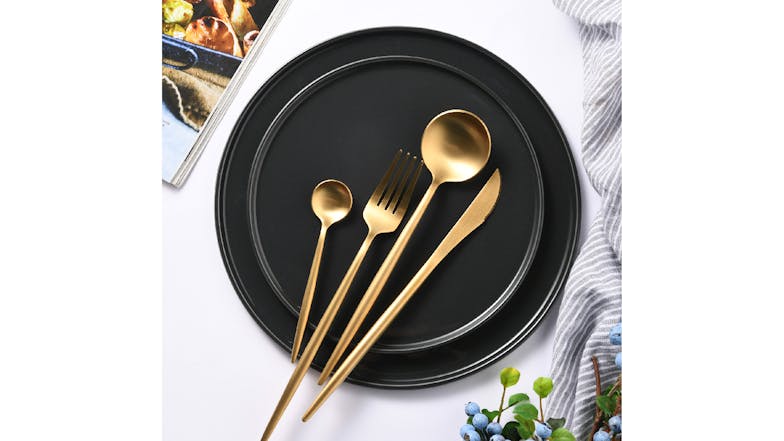 Cadence & Co. Cutlery Set 24pcs. - Matte Gold