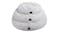 Charlie's Shaggy Faux Fur Round Pet Bed Large - White