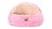 Charlie's "Snoodie" Faux Fur Pet Bed w/ Removable Hood Small - Pink