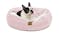 Charlie's "Snookie" Corncob Fabric Pet Bed w/ Hood Large - Pink