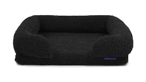 Charlie's Teddy Fleece Ultra-Soft Memory Foam Pet Sofa Large - Charcoal