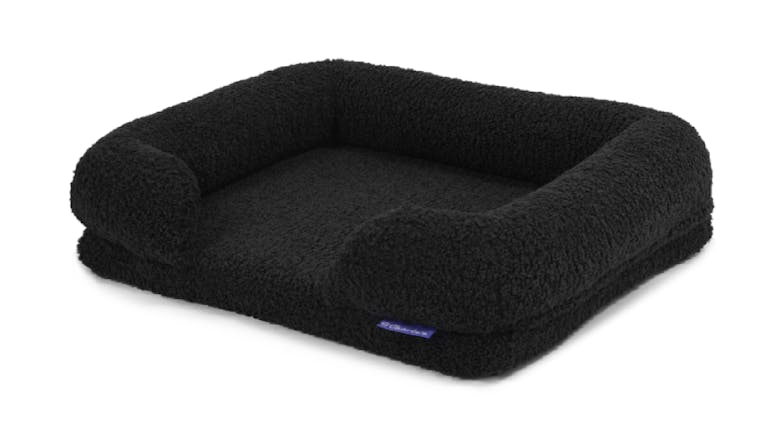 Charlie's Teddy Fleece Ultra-Soft Memory Foam Pet Sofa Large - Charcoal