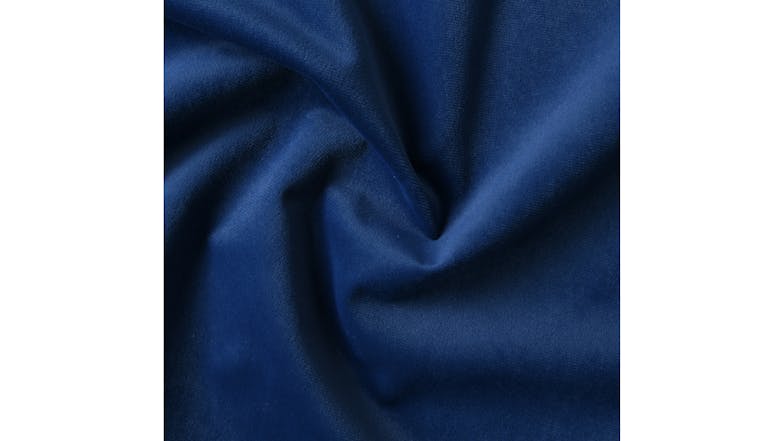Cadence & Co. "Byron" Matte Velvet Blackout Curtain Twin Pack 90 x 223cm - Navy Blue