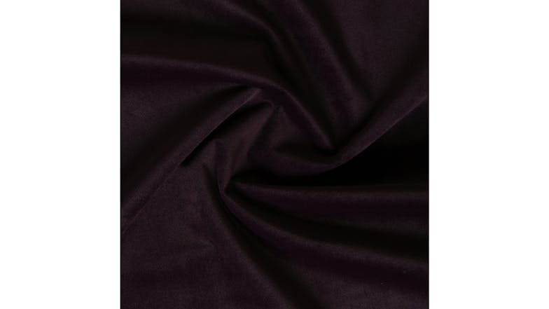 Cadence & Co. "Byron" Matte Velvet Blackout Curtain Twin Pack 225 x 223cm - Aubergine