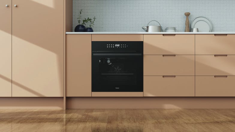 Haier 60cm Pyrolytic 14 Function Built-In Oven - Black (HWO60S14TPB2)