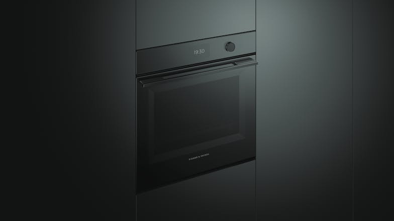 Fisher & Paykel 60cm Pyrolytic 16 Function Built-In Oven - Black Glass (Series 9/OB60SMPTDB1)
