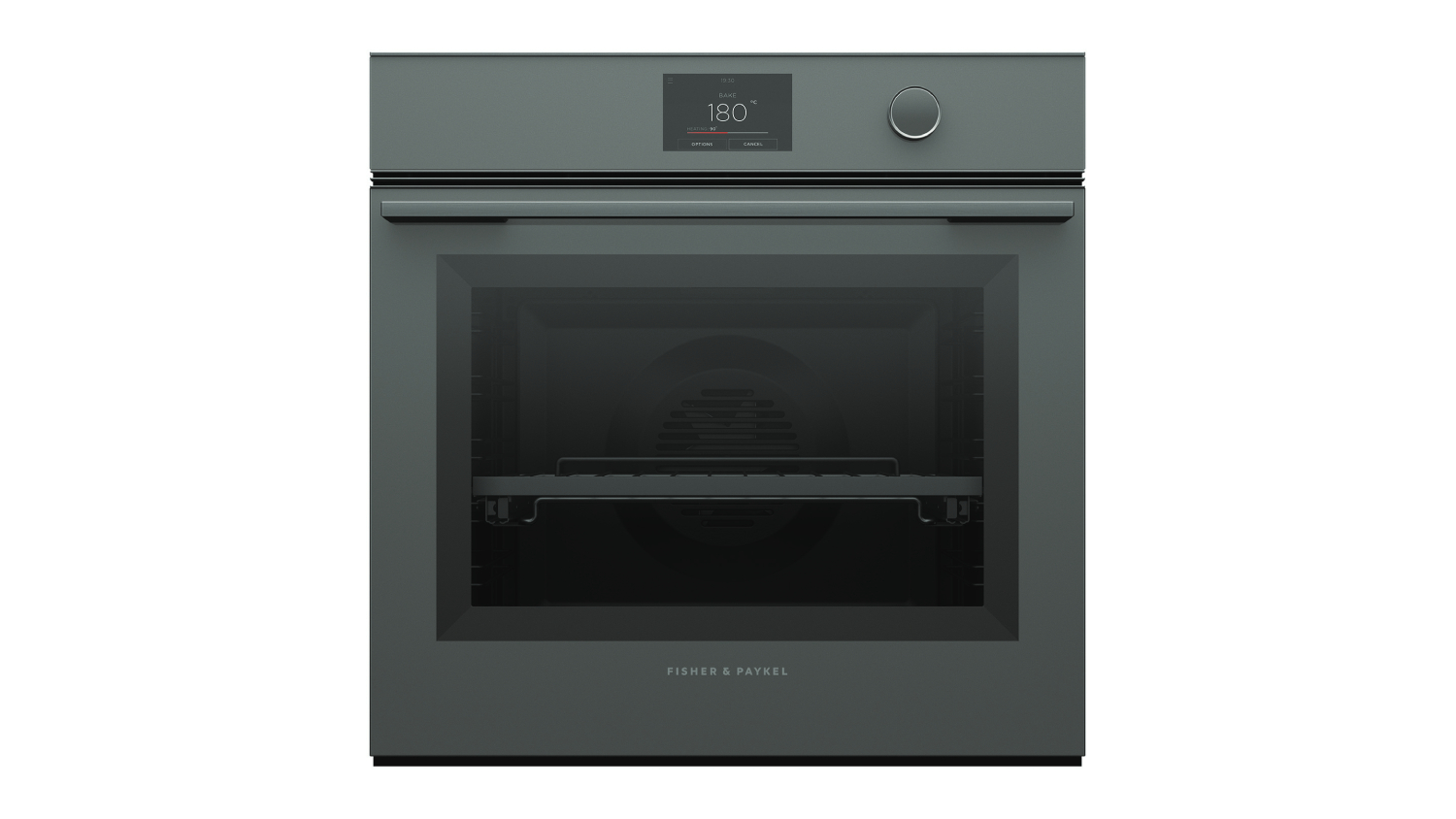 Fisher & Paykel 60cm Built-In Oven with 16 Functions - Grey Glass (Series 9/OB60SMPTDG1)