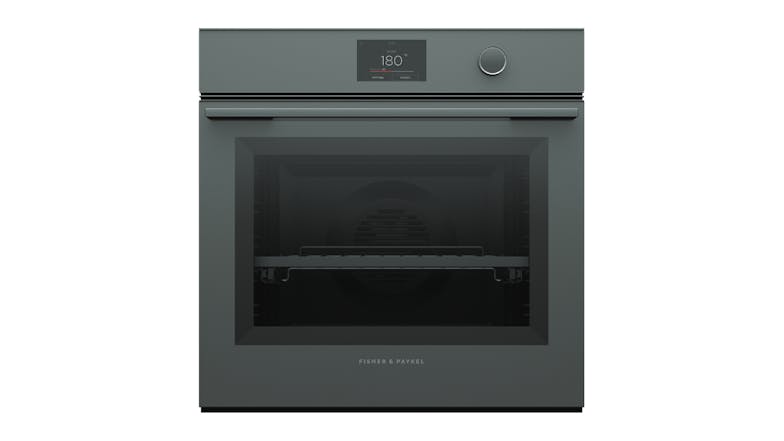 Fisher & Paykel 60cm Pyrolytic 16 Function Built-In Oven - Grey Glass (Series 9/OB60SMPTDG1)