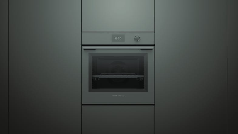 Fisher & Paykel 60cm Pyrolytic 16 Function Built-In Oven - Grey Glass (Series 9/OB60SMPTDG1)