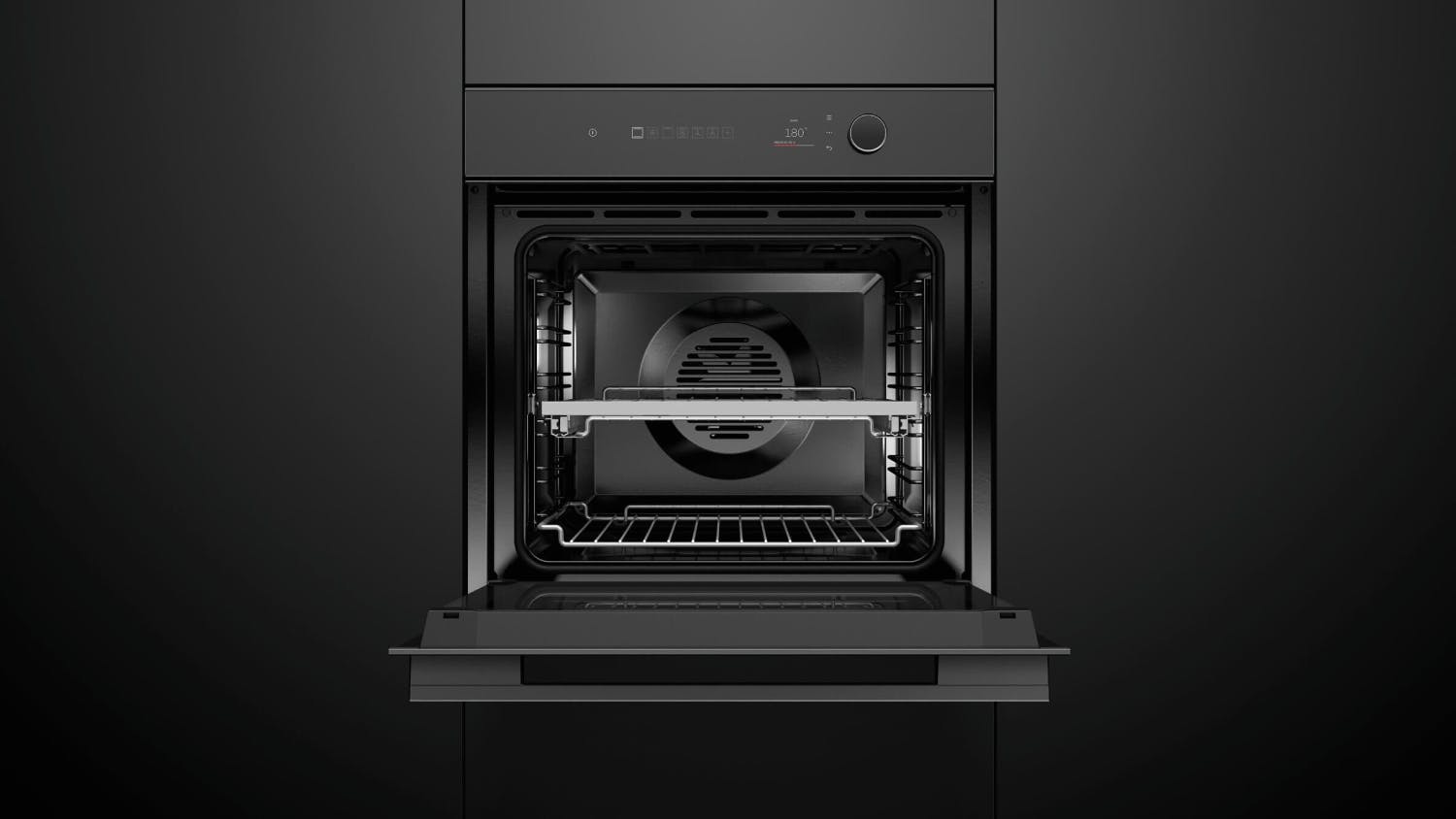 Fisher & Paykel 60cm Pyrolytic 11 Function Built-In Oven - Black Glass (Series 7/OB60SM11PLB1)