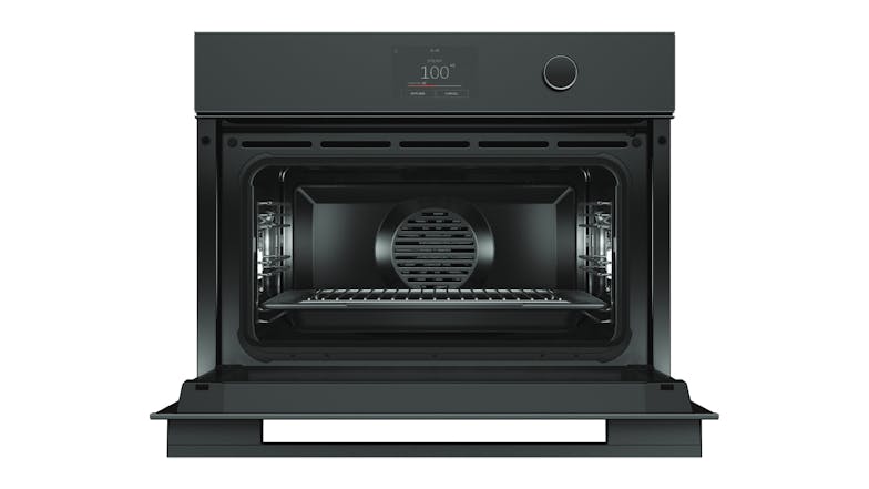 Fisher & Paykel 60cm Steam Clean 23 Function Built-In Compact Oven - Black Glass (Series 9/OS60NMTDB1)