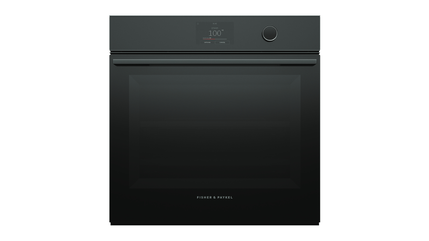 Fisher & Paykel 60cm Built-In Steam Oven with 23 Functions - Black Glass (Series 11/OS60SMTDB1)