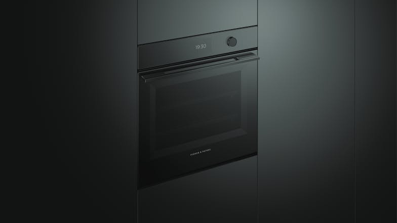Fisher & Paykel 60cm Steam Clean 23 Function Built-In Oven - Black Glass (Series 11/OS60SMTDB1)