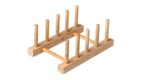 Sherwood Home Standing Plate Rack 2pcs. - Natural Bamboo