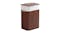 Sherwood Bamboo Rectangular Tall Laundry Hamper w/ Cover - Brown