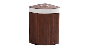 Sherwood Folding Corner Fabric Laundry Hamper - Brown