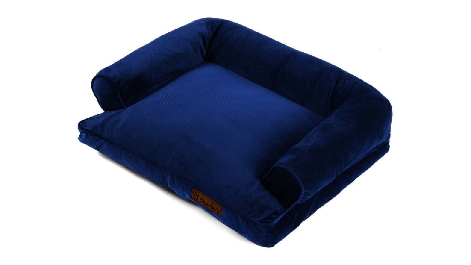 Charlie's "Ripley" Corduroy Pet Sofa Small - Navy