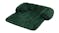 Charlie's Shaggy Faux Fur Square Pet Bed w/ Padded Bolster Small - Eden Green