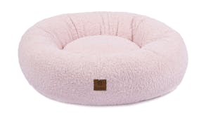 Charlie's Teddy Fleece Round Pet Bed Large - Pink