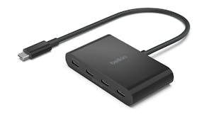 Belkin USB-C 4-in-1 Multiport Hub with 100W Power Delivery - Black