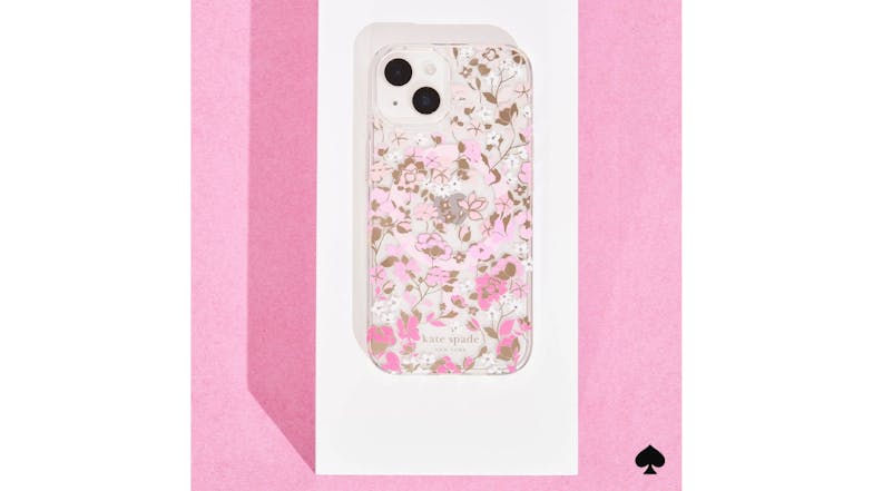 Kate Spade New York Protective Case with MagSafe for iPhone 15 - Flowerbed