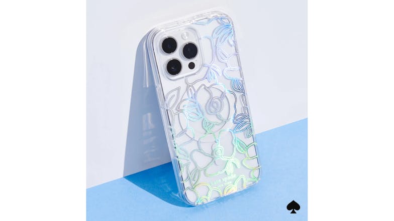 Kate Spade New York Protective Case with MagSafe for iPhone 15 Pro - Modern Floral