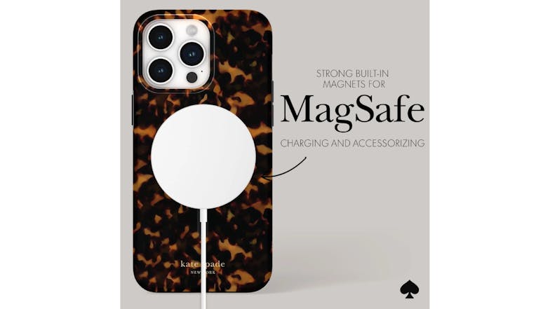 Kate Spade New York Protective Case with MagSafe for iPhone 15 Pro Max - Tortoise